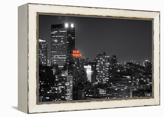 Landscape - The New Yorker - Manhattan by Night - New York City - United States-Philippe Hugonnard-Framed Premier Image Canvas