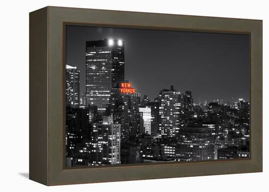 Landscape - The New Yorker - Manhattan by Night - New York City - United States-Philippe Hugonnard-Framed Premier Image Canvas