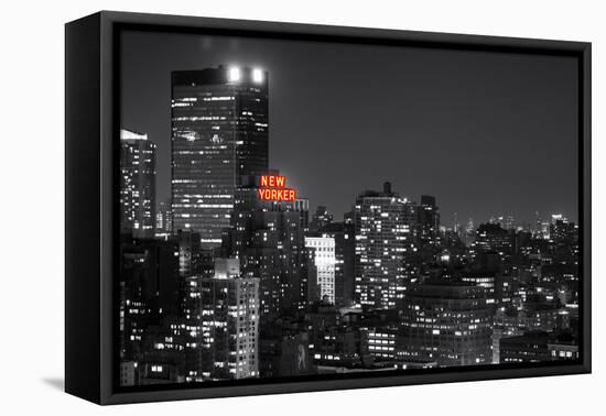 Landscape - The New Yorker - Manhattan by Night - New York City - United States-Philippe Hugonnard-Framed Premier Image Canvas