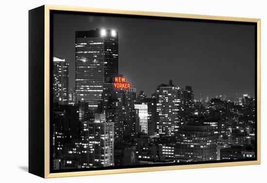 Landscape - The New Yorker - Manhattan by Night - New York City - United States-Philippe Hugonnard-Framed Premier Image Canvas