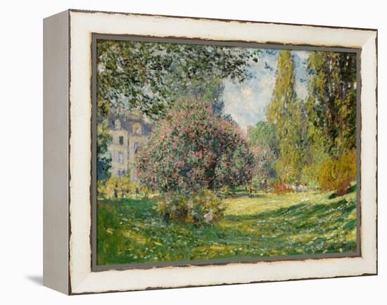 Landscape: The Parc Monceau, 1876-Claude Monet-Framed Premier Image Canvas