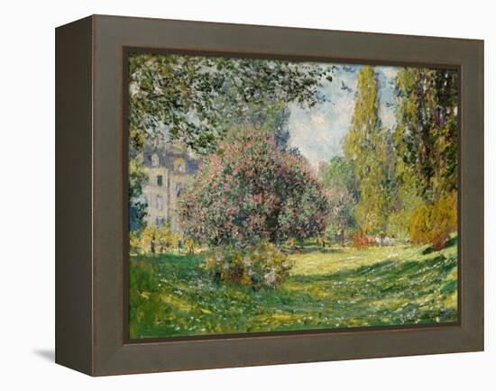 Landscape: The Parc Monceau, 1876-Claude Monet-Framed Premier Image Canvas