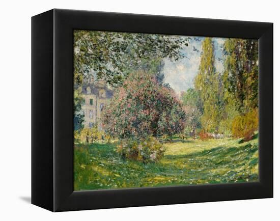 Landscape: The Parc Monceau, 1876-Claude Monet-Framed Premier Image Canvas