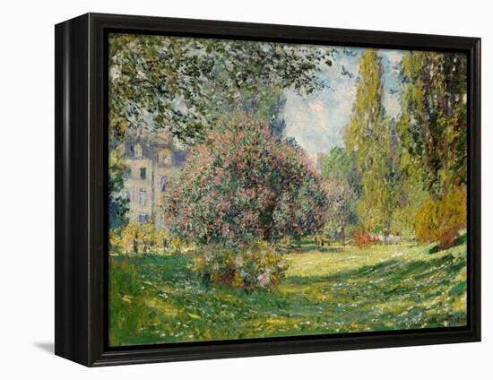 Landscape: The Parc Monceau, 1876-Claude Monet-Framed Premier Image Canvas