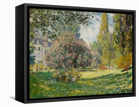 Landscape: The Parc Monceau, 1876-Claude Monet-Framed Premier Image Canvas