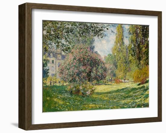 Landscape: The Parc Monceau, 1876-Claude Monet-Framed Giclee Print