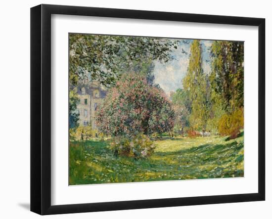 Landscape: The Parc Monceau, 1876-Claude Monet-Framed Giclee Print