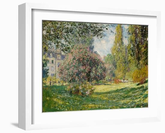 Landscape: The Parc Monceau, 1876-Claude Monet-Framed Giclee Print