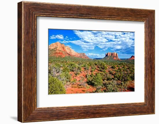 Landscape - Thunder Mountains - Sedona - Arizona - United States-Philippe Hugonnard-Framed Premium Photographic Print