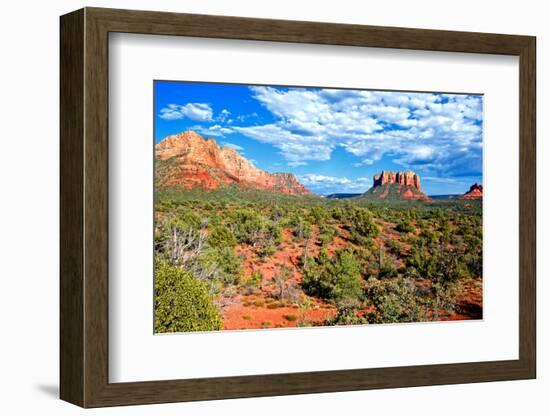 Landscape - Thunder Mountains - Sedona - Arizona - United States-Philippe Hugonnard-Framed Photographic Print