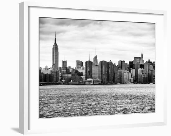 Landscape View Manhattan with the Empire State Building and Chrysler Building - NYC-Philippe Hugonnard-Framed Photographic Print