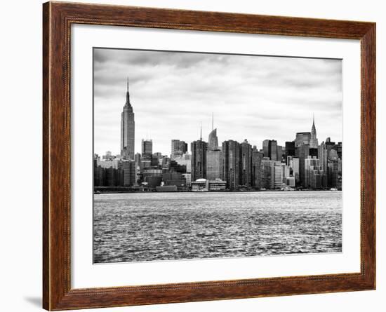 Landscape View Manhattan with the Empire State Building and Chrysler Building - NYC-Philippe Hugonnard-Framed Photographic Print