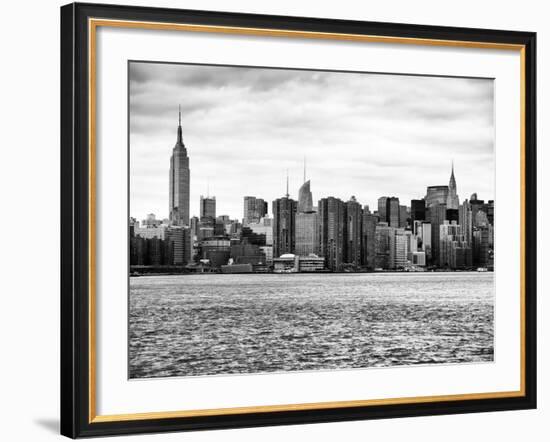 Landscape View Manhattan with the Empire State Building and Chrysler Building - NYC-Philippe Hugonnard-Framed Photographic Print