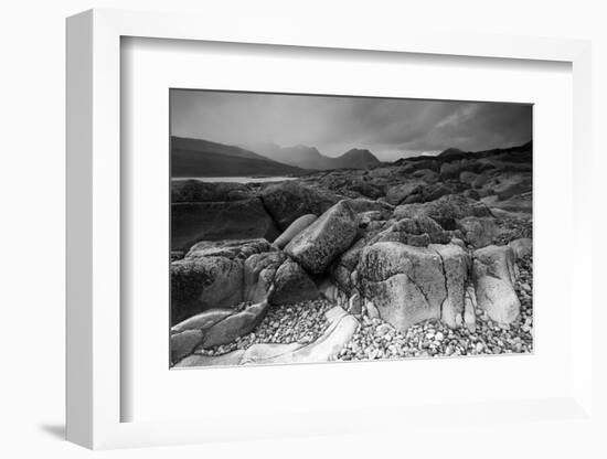 Landscape View of Camus Malag Beach on Loch Slapin, Isle of Skye, Inner Hebrides, Scotland, UK-Peter Cairns-Framed Photographic Print