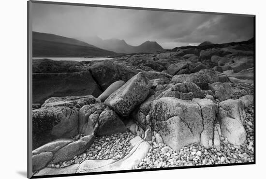 Landscape View of Camus Malag Beach on Loch Slapin, Isle of Skye, Inner Hebrides, Scotland, UK-Peter Cairns-Mounted Photographic Print