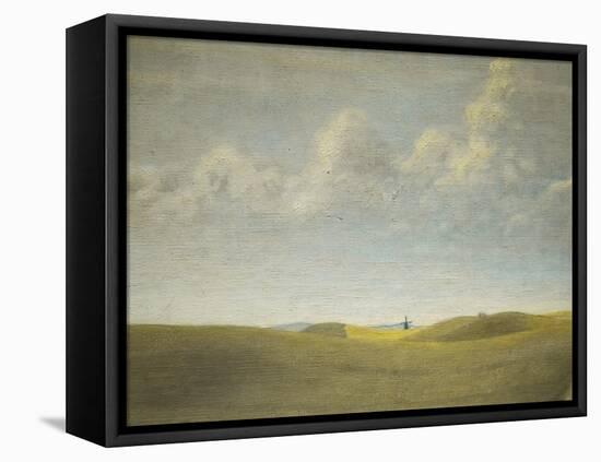 Landscape (view of Refsnaes), detail, 1900-Vilhelm Hammershoi-Framed Premier Image Canvas