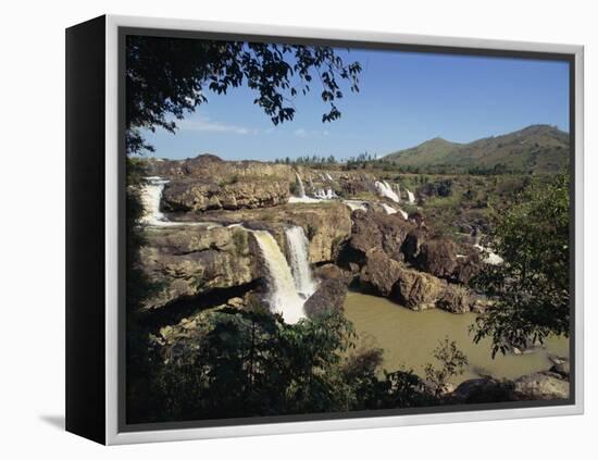 Landscape View of the Lien Khuong Waterfall and Rocks at Dalat, Vietnam, Indochina, Southeast Asia-Alison Wright-Framed Premier Image Canvas