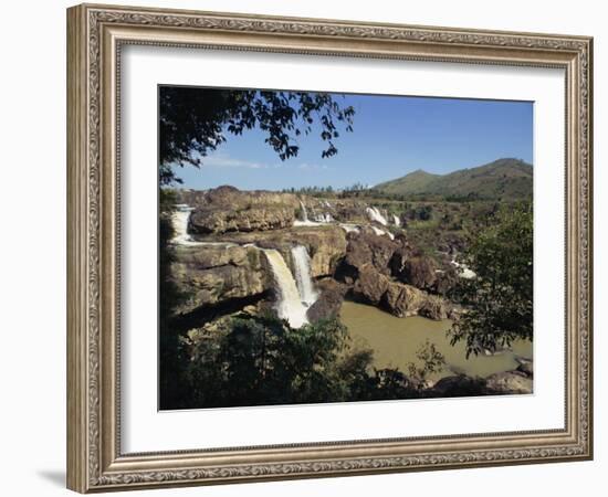 Landscape View of the Lien Khuong Waterfall and Rocks at Dalat, Vietnam, Indochina, Southeast Asia-Alison Wright-Framed Photographic Print