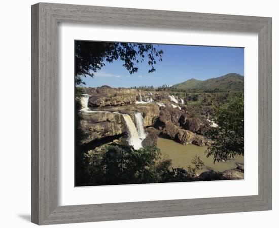 Landscape View of the Lien Khuong Waterfall and Rocks at Dalat, Vietnam, Indochina, Southeast Asia-Alison Wright-Framed Photographic Print