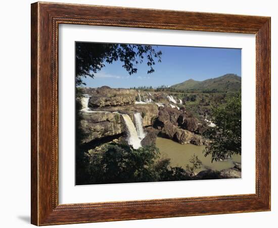 Landscape View of the Lien Khuong Waterfall and Rocks at Dalat, Vietnam, Indochina, Southeast Asia-Alison Wright-Framed Photographic Print