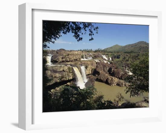 Landscape View of the Lien Khuong Waterfall and Rocks at Dalat, Vietnam, Indochina, Southeast Asia-Alison Wright-Framed Photographic Print
