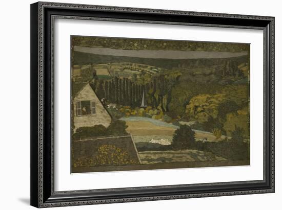 Landscape: Window Overlooking the Woods, 1899-Edouard Vuillard-Framed Giclee Print