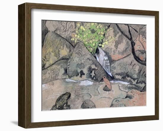 Landscape with a Bird and a Toad, C1883-1927-Paul Serusier-Framed Giclee Print