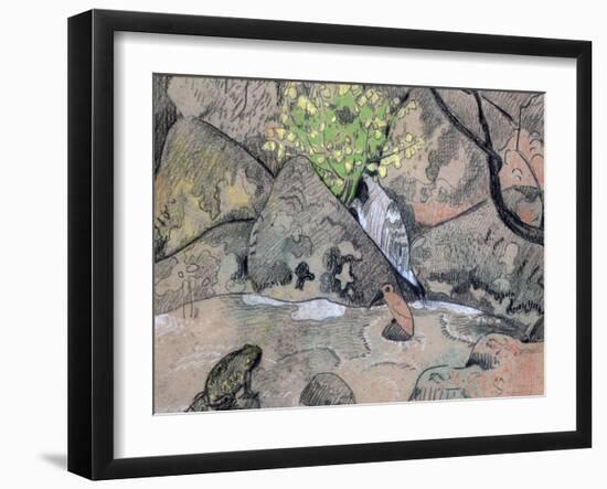 Landscape with a Bird and a Toad, C1883-1927-Paul Serusier-Framed Giclee Print