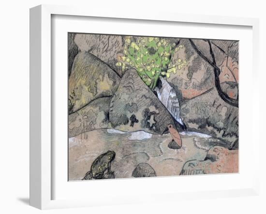 Landscape with a Bird and a Toad, C1883-1927-Paul Serusier-Framed Giclee Print