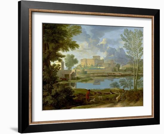 Landscape with a Calm, 1650-1-Nicolas Poussin-Framed Giclee Print