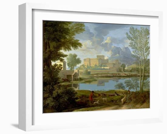 Landscape with a Calm, 1650-1-Nicolas Poussin-Framed Giclee Print