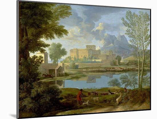 Landscape with a Calm, 1650-1-Nicolas Poussin-Mounted Giclee Print
