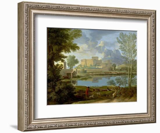 Landscape with a Calm, 1650-1-Nicolas Poussin-Framed Giclee Print