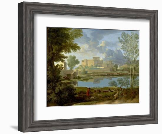 Landscape with a Calm, 1650-1-Nicolas Poussin-Framed Giclee Print