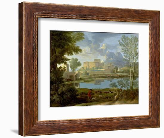 Landscape with a Calm, 1650-1-Nicolas Poussin-Framed Giclee Print