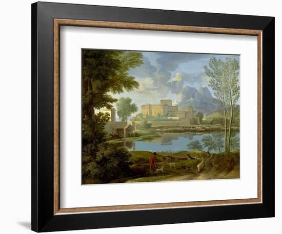 Landscape with a Calm, 1650-1-Nicolas Poussin-Framed Giclee Print