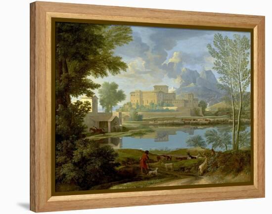 Landscape with a Calm, 1650-1-Nicolas Poussin-Framed Premier Image Canvas