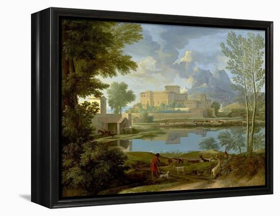 Landscape with a Calm, 1650-1-Nicolas Poussin-Framed Premier Image Canvas
