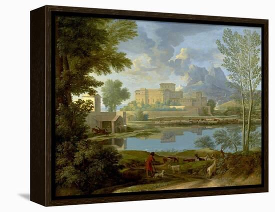 Landscape with a Calm, 1650-1-Nicolas Poussin-Framed Premier Image Canvas