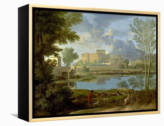 Landscape with a Calm, 1650-1-Nicolas Poussin-Framed Premier Image Canvas