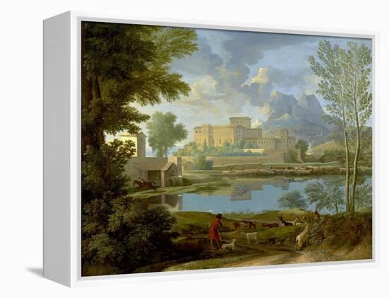 Landscape with a Calm, 1650-1-Nicolas Poussin-Framed Premier Image Canvas