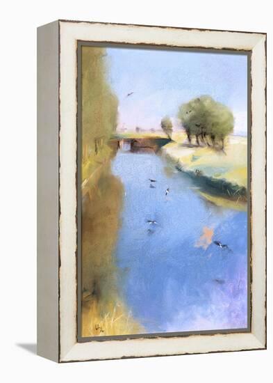 Landscape with a Canal. 1897-Lesser Ury-Framed Premier Image Canvas