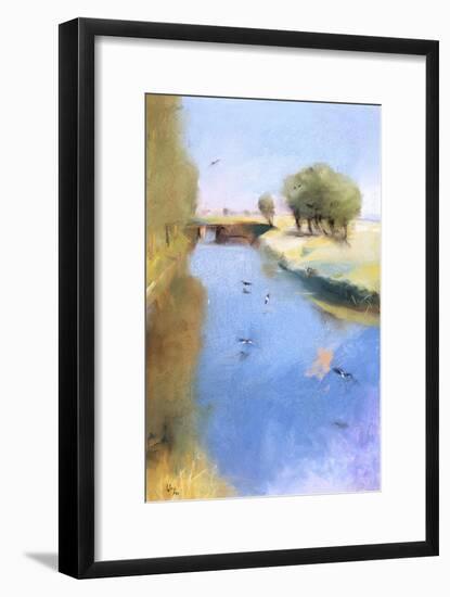 Landscape with a Canal. 1897-Lesser Ury-Framed Giclee Print