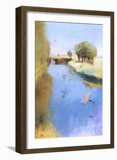 Landscape with a Canal. 1897-Lesser Ury-Framed Giclee Print