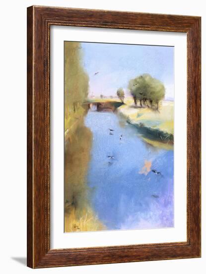 Landscape with a Canal. 1897-Lesser Ury-Framed Giclee Print