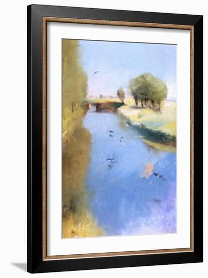 Landscape with a Canal. 1897-Lesser Ury-Framed Giclee Print