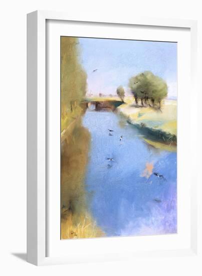 Landscape with a Canal. 1897-Lesser Ury-Framed Giclee Print