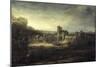 Landscape with a Church-Rembrandt van Rijn-Mounted Giclee Print