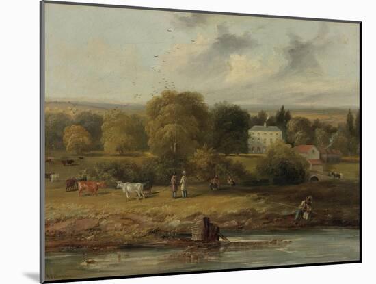 Landscape with a Country House, 1838-John Wilson Carmichael-Mounted Giclee Print