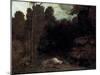 Landscape with a Dead Horse, 1850S-Gustave Courbet-Mounted Giclee Print